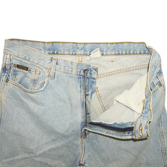 Vintage Calvin Klein CK Jeans Light Wash Cutoff Shorts Y2K Denim 90s USA - Picture 9 of 15